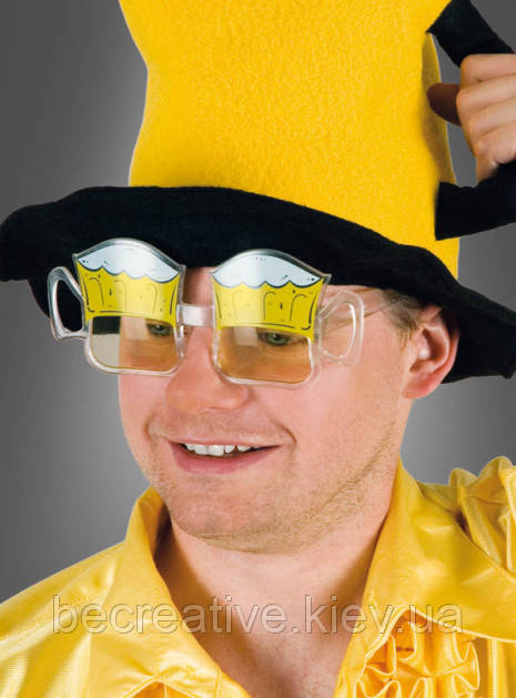 Карнавальні окуляри з двома келихами пива