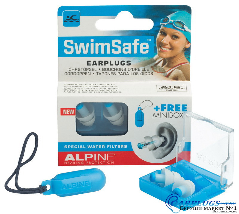 Беруши для плавания Alpine SwimSafe + ПОДАРОК - фото 3 - id-p238839572