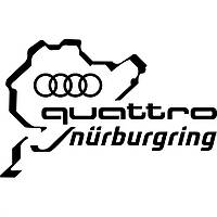 Вінілова наклейка на автомобіль - Audi Quattro Nurburgring | Ауді Кватро Нюрбургрінг v2