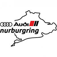 Вінілова наклейка на автомобіль - Audi Nurburgring | Ауді Нюрбургрінг v2