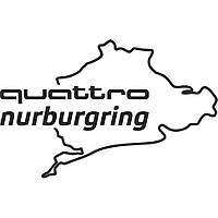 Вінілова наклейка на автомобіль - Audi Quattro Nurburgring | Ауді Кватро Нюрбургрінг