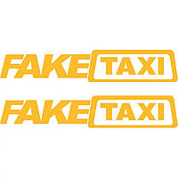 Набір вінілових наклейок на автомобіль - Fake Taxi (2шт)