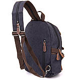 Рюкзак текстильний унісекс Vintage 20600 Чорний, фото 2