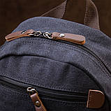 Рюкзак текстильний унісекс Vintage 20600 Чорний, фото 8