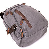 Рюкзак текстильний унісекс Vintage 20601 Сірий, фото 4