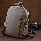 Рюкзак текстильний унісекс Vintage 20601 Сірий, фото 9
