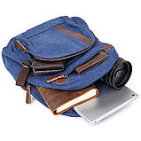 Рюкзак текстильний унісекс Vintage 20602 Синій, фото 6