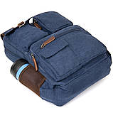Рюкзак текстильний дорожній унісекс Vintage 20621 Синій, фото 7