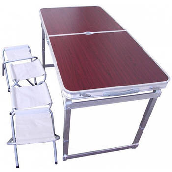 Стіл складаний посилений туристичний для пікніка + 4 стільці Grand Picnic GP 4262 (1)
