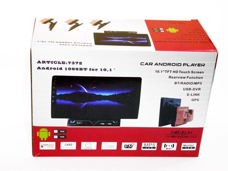 Автомагнітола MP5 1088 BT/ 7372 2Din 10.1" Android 9 GPS 4 ядра 1g оперативної 16g вбудованої