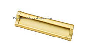 Ручка-скоба врезная современная классика"ERCIYES KULP" 128mm Матовое Золото