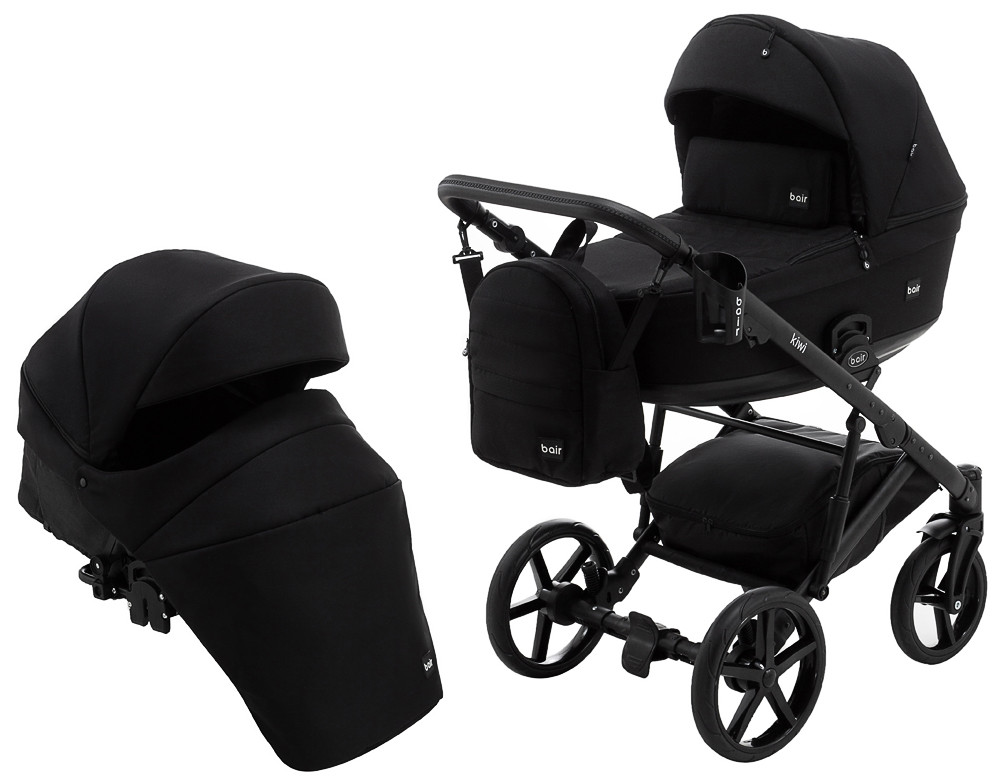 Коляска 2 в 1 Bair Kiwi Soft BKS-452 чорний