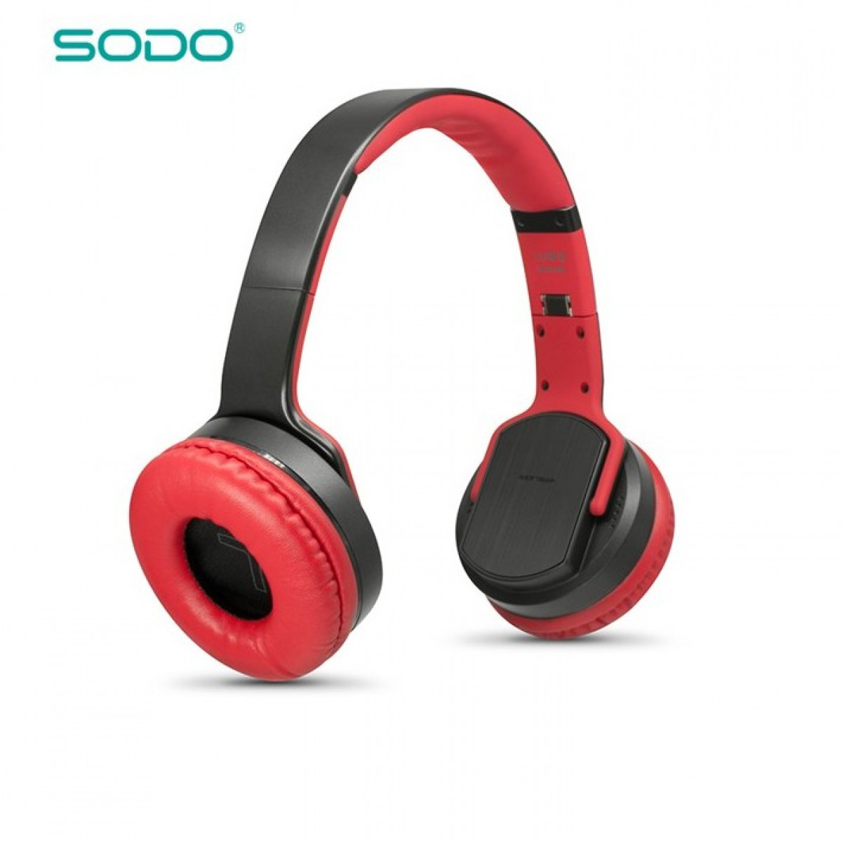 Бездротові Bluetooth-навушники 2в1 SODO MH2 з функцією колонок, MP3 плеєром і радіо, Червоний