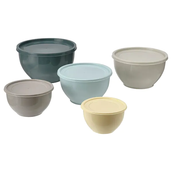 Миска з кришкою GARNITYREN 5 шт IKEA 604.801.29
