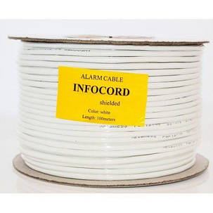 Кабель медный многожильный Infocord 4х0,22 с экраном (100м), фото 2