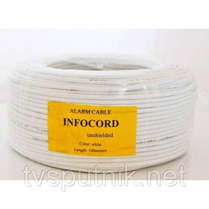 Infocord мідний багатожильний 6х0,22 без екрану (100м), фото 2