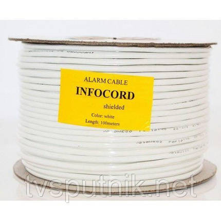 Infocord мідний багатожильний 6х0,22 з екраном (100м), фото 2