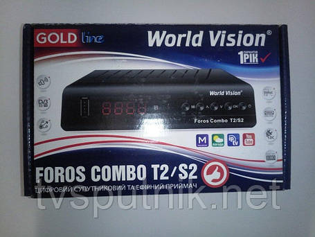 Комбінований тюнер World Vision Foros Combo T2/S2/C, фото 2