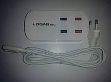 Зарядний пристрій Logan CHС-4 white (Quad USB), фото 2