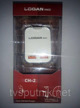 Зарядний пристрій Logan CH-2 white, фото 2