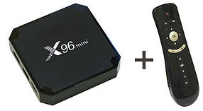 Комплект смарт приставка X96mini Smart TV Box 2/16G + пульт-аэромышь Air Mouse T2