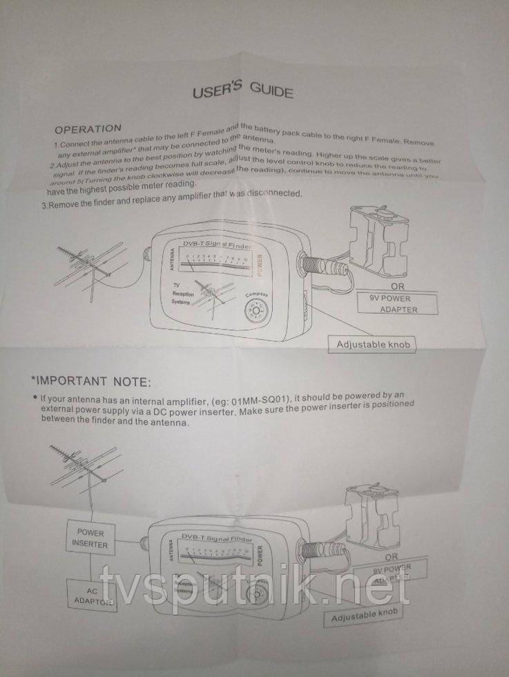 Прибор Satfinder для настройки антенн dvb-t2 DTSF-007 - фото 4 - id-p1130911677