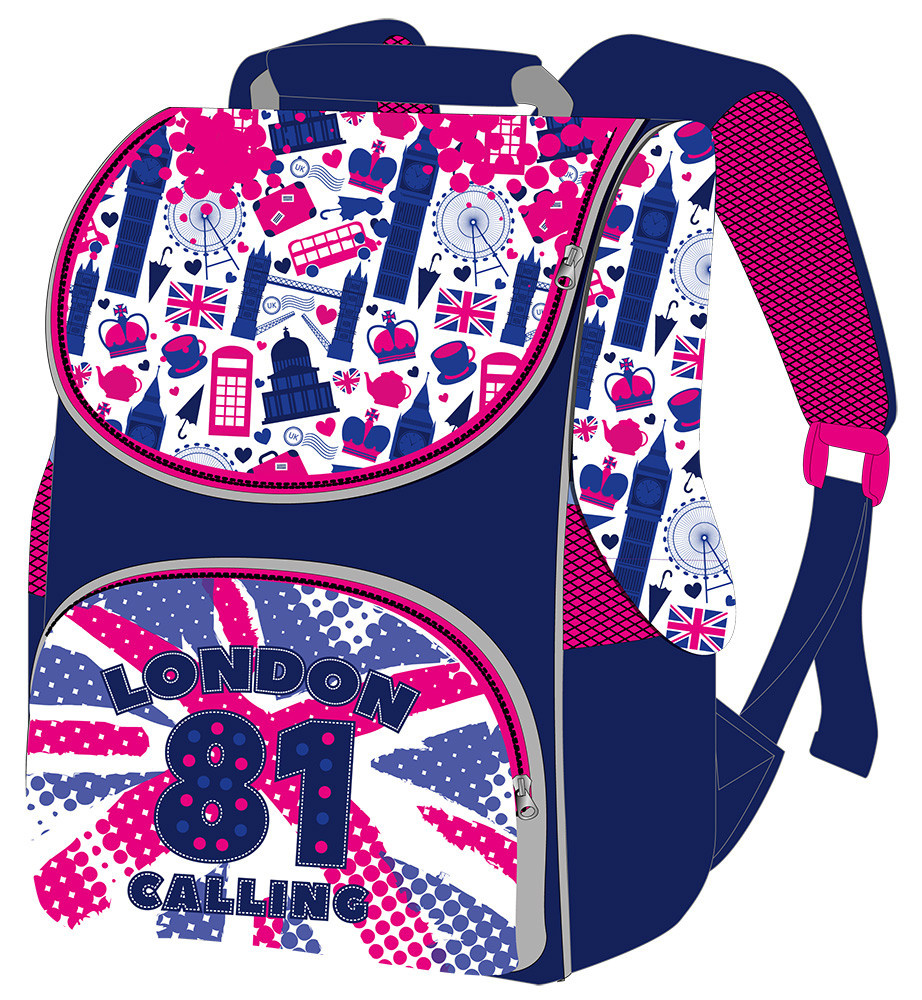 Рюкзак каркасний ортопедичний Smile London 34,5х25,5х13см арт. 988622