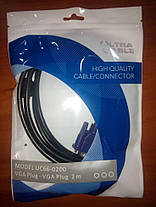 Кабель ULTRA VGA Plug- VGA Plug UC66-0200 (2м), фото 2