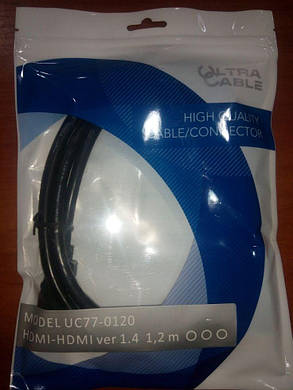 Кабель HDMI-HDMI ULTRA 1,2 метра, фото 2