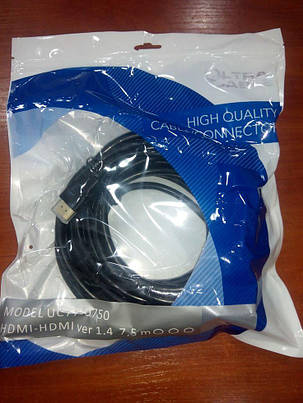 Кабель HDMI-HDMI ULTRA 7,5 метрів, фото 2
