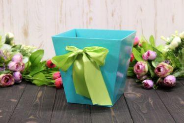 Коробка квіткова подарункова збірна "Трапеція міні" 10*15*15см 10шт/уп — Тіффані