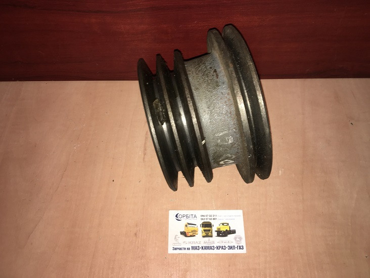 236НЕ-1005061-Б Шків валу колінчастого МАЗ (3-х ручейный) (ОРИГІНАЛ), фото 1