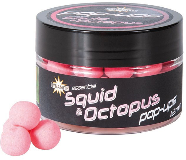 Плаваючі бойли Dynamite Baits Fluro Pop-Up Squid & Octopus (Кальмар і Восьминіг) 12мм