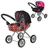 Коляска для ляльки Melogo 9325A, демісезонна, довжина 55 см, висота до ручки 55 см, фото 2