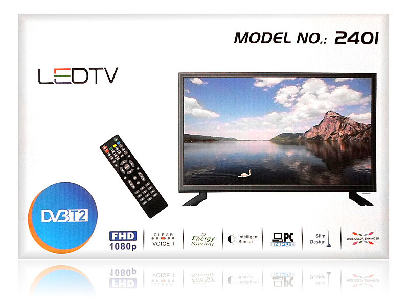 Телевізор LED діагональ 24 DVB-T2 2401 1шт 8848, фото 1