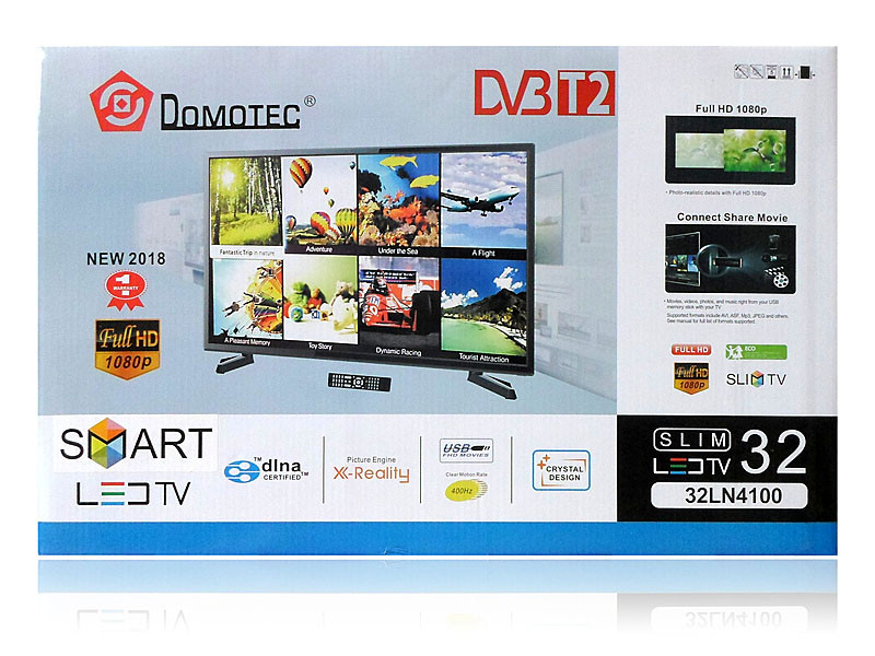 Телевізор LED 32" 32LN4100 DVB-T2/SMART/ANDROID/RAM1Gb/MEM8Gb Domotec 1шт 8846
