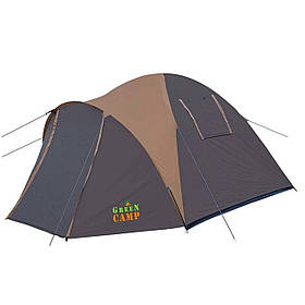 Намет Green Camp 1004 4-х місна. 2-х шарова. З тамбуром