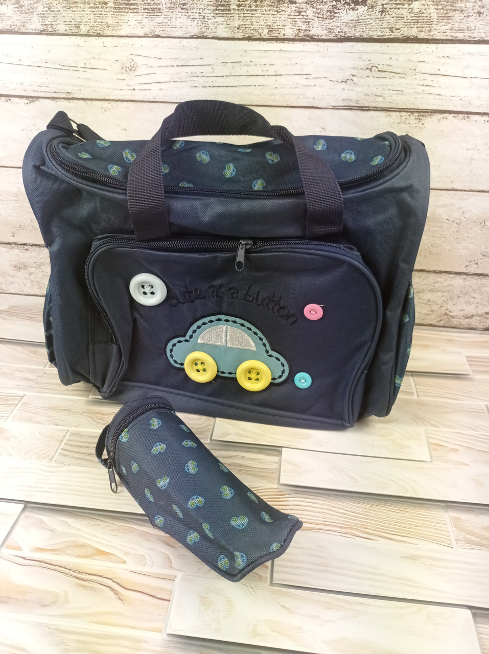 Комплект сумок для мамы Cute as a Button Набор 3 штуки + непромокаемый мини-коврик ФОТО - фото 2 - id-p1453584978