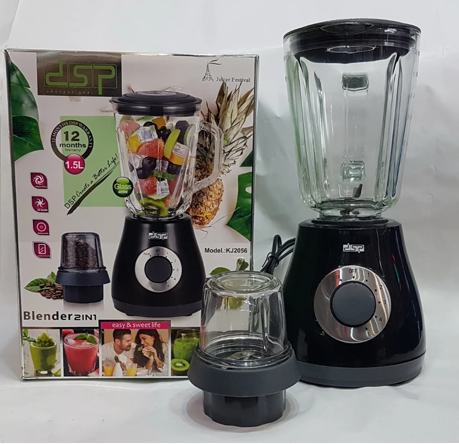 Блендер-подрібнювач з кавомолкою DSP KJ 2056 400W 5 швидкостей