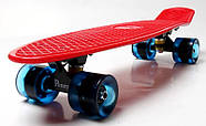 Пенниборд червоний Світяться сині колеса, фото 5