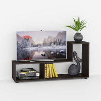Стеллаж подставка под телевизор, стеллаж дизайнерский, стеллажи для дома офиса в гостиную  Opendoors Венге Темный