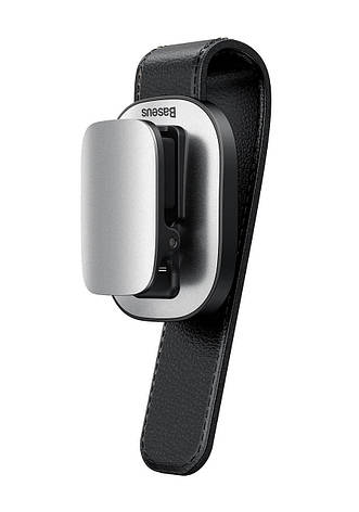 Тримач окулярів в машину Baseus Platinum Vehicle Eyewear Clip Clamping Type Сріблястий (ACYJN-B0S), фото 1