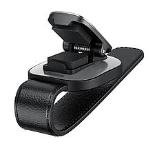 Тримач окулярів в машину Baseus Platinum Vehicle Eyewear Clip Clamping Type Сріблястий (ACYJN-B0S), фото 6