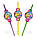 Коктейльні трубочки з гофрою (10 шт/уп.) Набір Різні кольори, Принцеси Дісней, фото 2