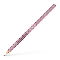 Олівець чорнографітний Faber-Castell Grip 2001 Rose Shadows B, корпус ніжно рожевий, 517054