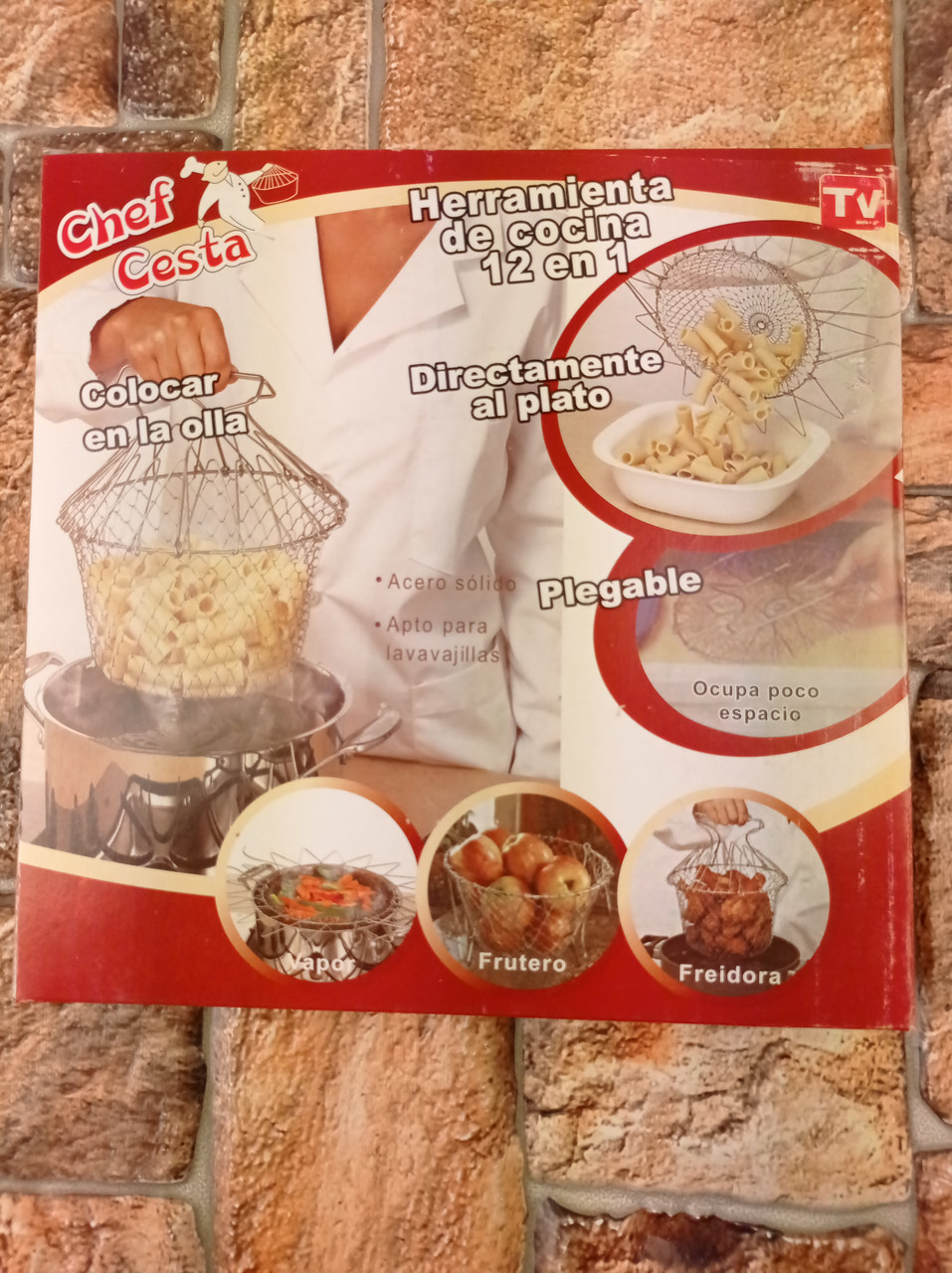 Складная решетка друшлаг для приготовления Magic Kitchen Chef Basket Оригинальные фото - фото 6 - id-p1453633546