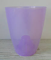 Пластиковое кашпо для орхидеи матовое фиолетовое Коуби d13см
