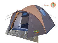 Палатка 4 местная высокая (180 см) с тамбуром Green Camp 1004