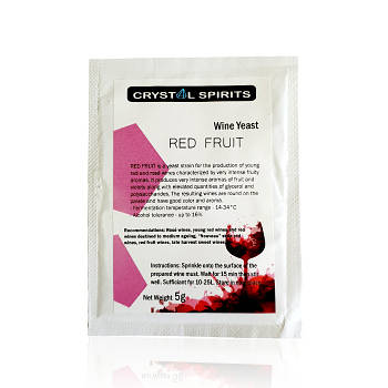 Дріжджі для ароматних червоних Crystal Spirits Red Wine Yeast