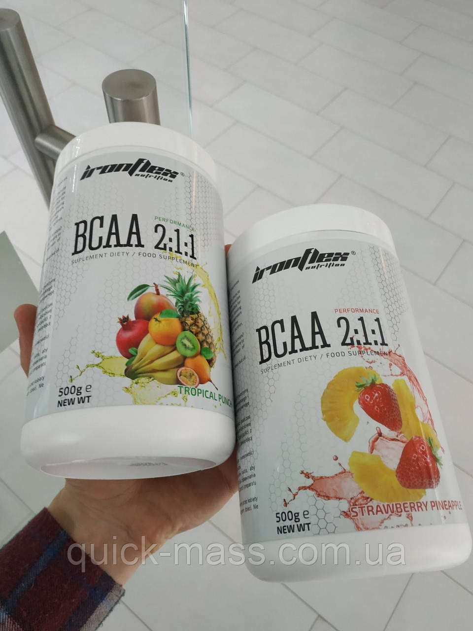 Амінокислоти БЦАА Ironflex BCAA Performance 2-1-1 500g